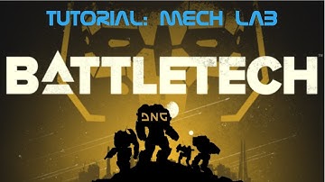 Battletech Tutorial Mech bay Beginner