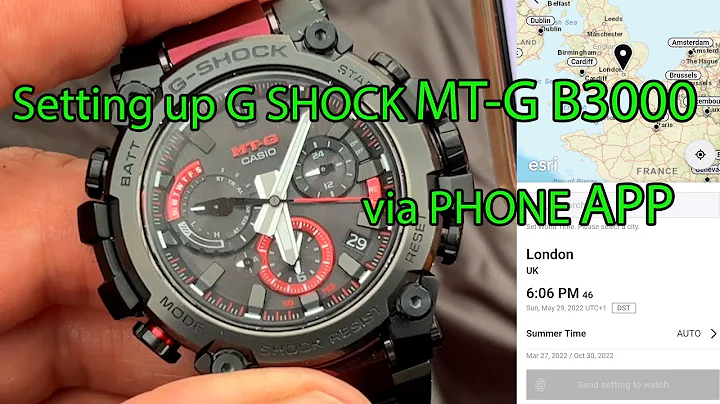 BRAND NEW OUT!  G Shock MTG B3000BD 1AER how to set up and use the app