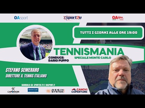 Stefano Semeraro in live TennisMania Speciale Monte Carlo tutti i giorni alle 19:00