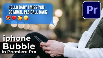 How To Create iphone text message  bubble in premiere pro