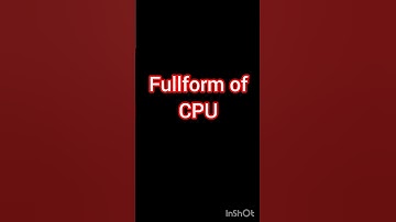 Fullform of cpu#mobile #knowledge #computereducation #computer