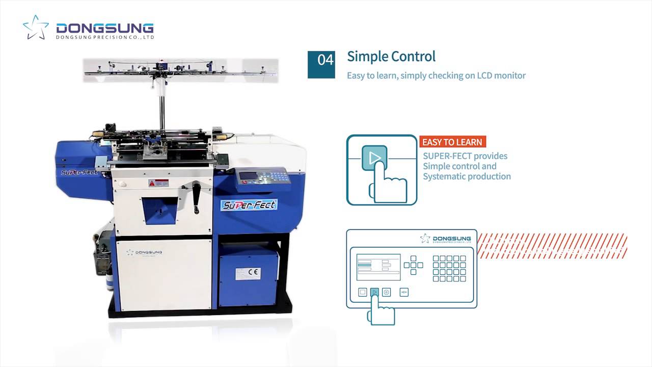 SUPER-FECT, Electronic Glove Knitting Machine_DONGSUNG PRECISION