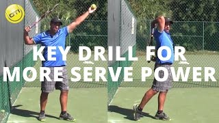 Tennis Serve Tip: A Key Drill For More Serve Power