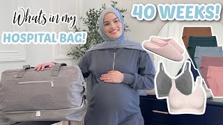 WHAT'S IN MY HOSPITAL BAG FOR LABOR AND DELIVERY! Omaya Zein
