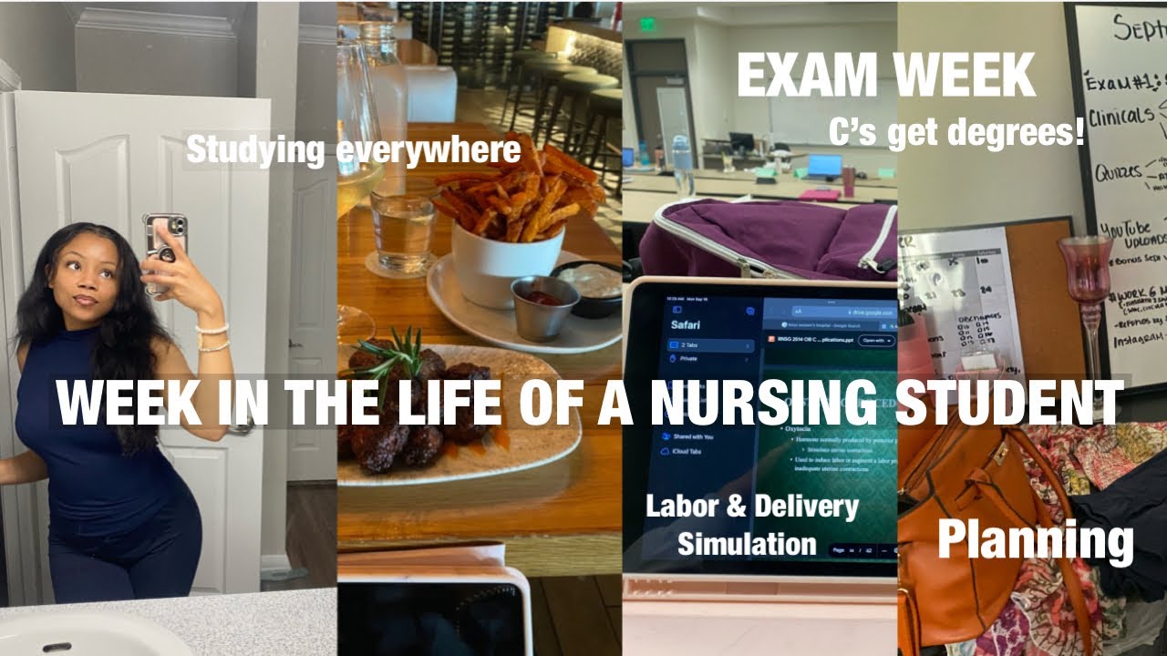WEEK IN THE LIFE OF A NURSING STUDENT | EXAM WEEK, C’s get degrees ...