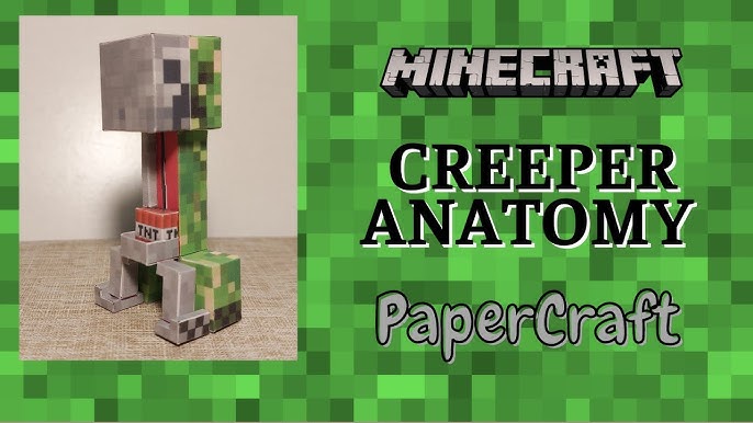 DIY Minecraft - Steve e Creeper papercraft automato! Modelo 3D 