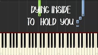 DYING INSIDE TO HOLD YOU- Darren Espanto (All Of You OST) || Synthesia Piano Tutorial (Easy) chords