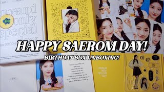 unboxing fromis_9 saerom birthday box! ✿ “one and only special day”