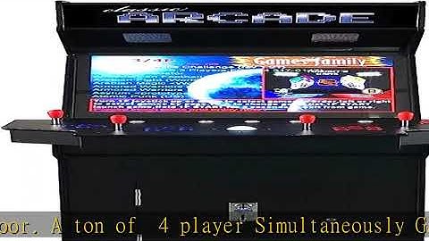 Top Us Video Arcades Full Size Commercial Grade Upright Standup Arcade Machine 4 Player 4600 Classi