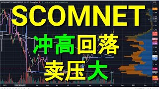 SCOMNET SUPERCOMNET 冲高回落卖压大. YT 会员问股福利.午时技术分析.08112022.