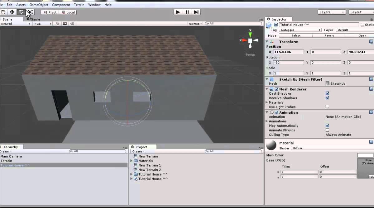 How to import 3D  models  to Unity  by Google SketchUP Free 