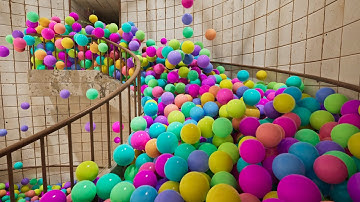 Balls on spiral stair || Unreal Engine 5 version