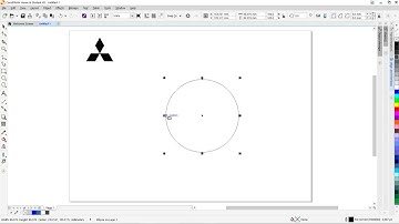 A simple way to draw Mitsubishi logo using CorelDraw