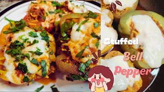 Stuffed Bell PEPPER /Easy Recipe-دلمه شکم پور