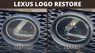 Lexus/ Toyota Front Grill Logo Emblem Remove & Restore Faded