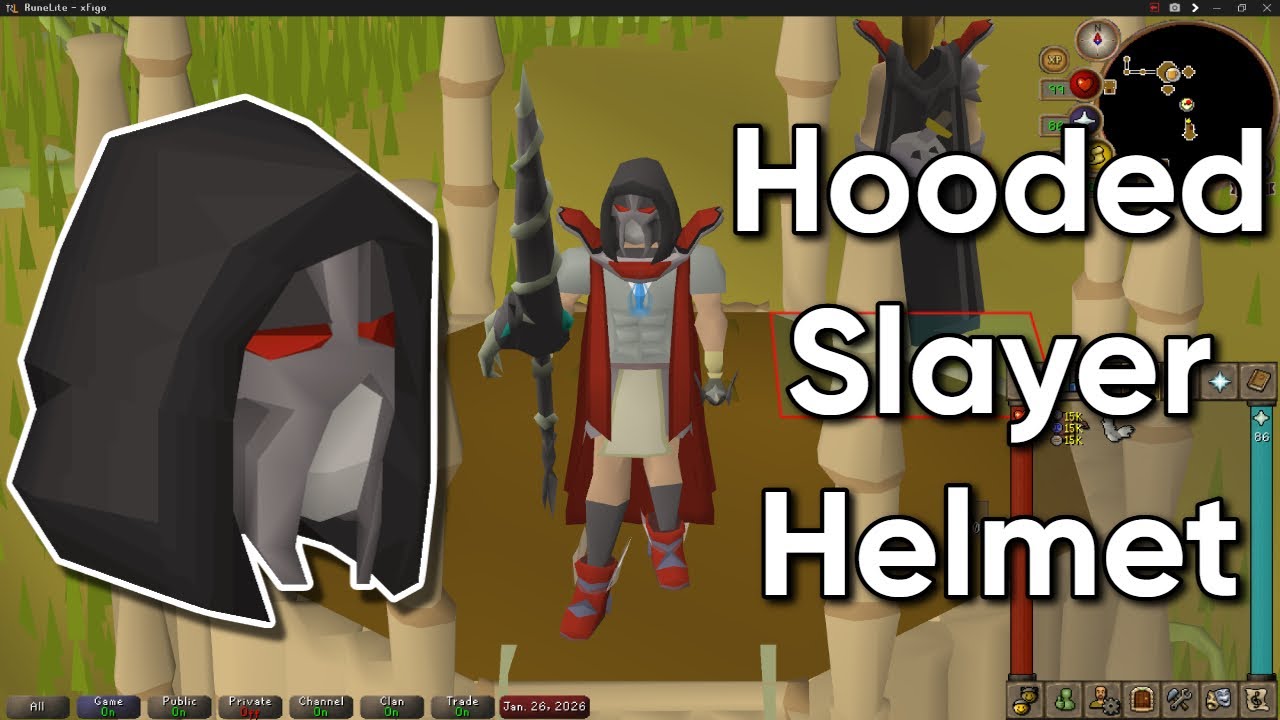 تحويل خوذة السلاير للشكل الجديد في لعبة osrs بالعربي Hooded slayer helmet OSRS 2026