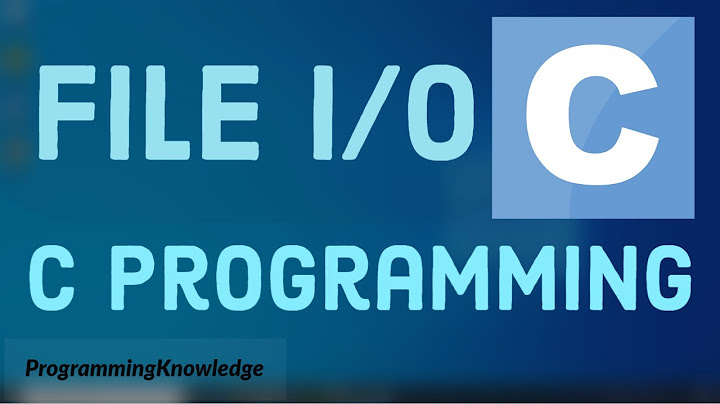C Programming Tutorial for Beginners 28 - C File I/O: Create, Open, Write and Close a File