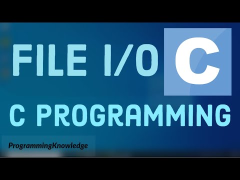 C Programming Tutorial for Beginners 28 - C File I/O: Create, Open, Write and Close a File