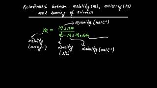 Relationship Between Molarity, Molality & Density | Solved Numericals for JEE NEET