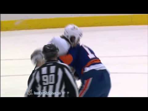 George Parros vs Matt Martin Dec 16, 2010