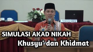 Simulasi Pelaksanaan Akad Nikah  Dokumentasi Diklat Penghulu 2015 Di Jakarta