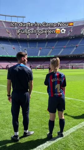 Im Camp Nou spielen?😳😍⚽️ #lisaküppers #fußball