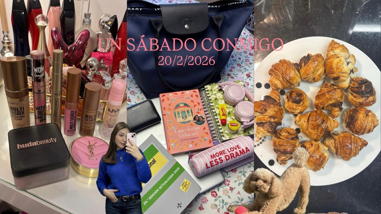 UN SÁBADO CONMIGO💕(HAUL+ MAKEUP ROUTINE + TRABAJOS UNI)