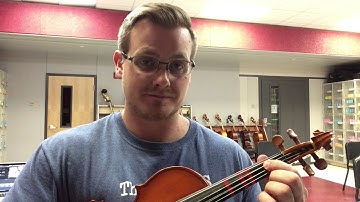 Viola - A major scale & arpeggio in 1 octave