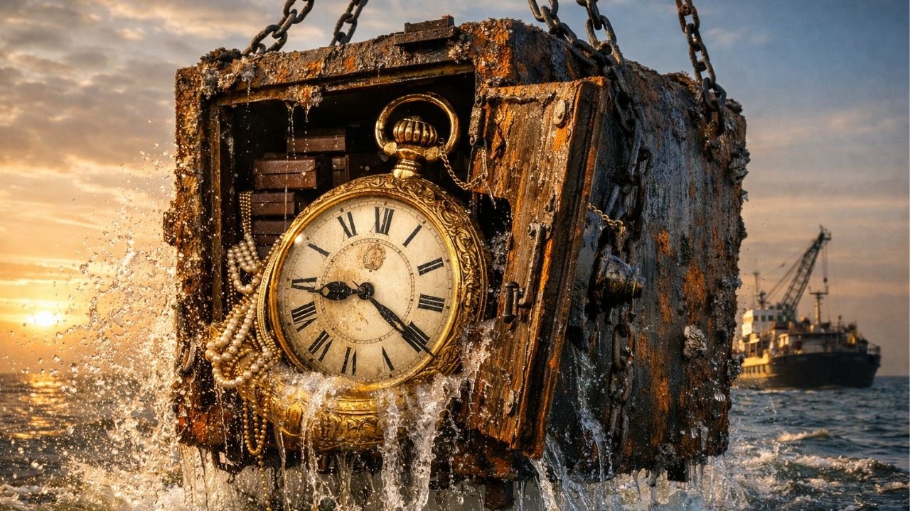 Underwater Recovery Operation Uncovers Gold, Watches, and Human Remains