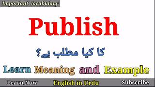 Publish Meaning