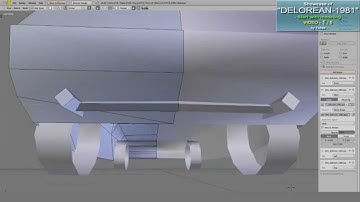 Delorean Showcase #1/5 - Start modeling