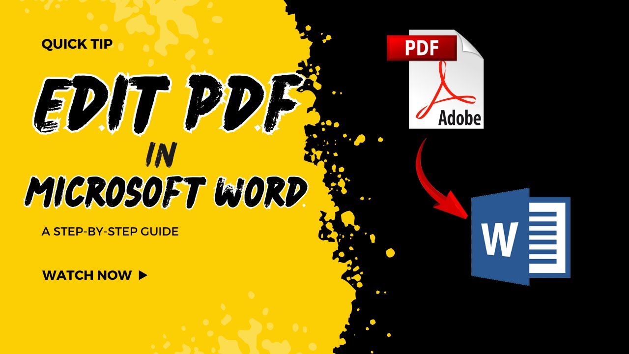 How to Edit PDF File in Microsoft Word? | A Step-by-step Guide ...