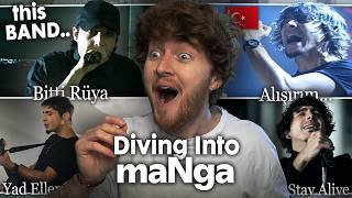 DIVING INTO MANGA! (Bitti Rüya, Yad Eller, Fly to Stay Alive, Alışırım Gözlerimi.. | Reaction)