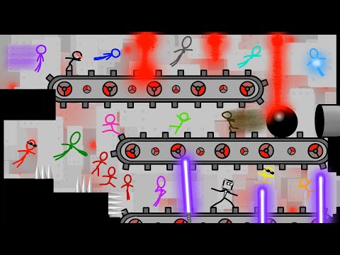 stickfasu 17体 まとめて The Stick Figures VS The Weapons Factory - YouTube