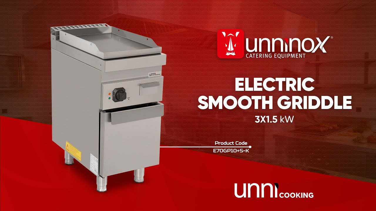 Electric Griddle Smooth Upright | Precise Heat Control & Durable Design – E70GP10K+S