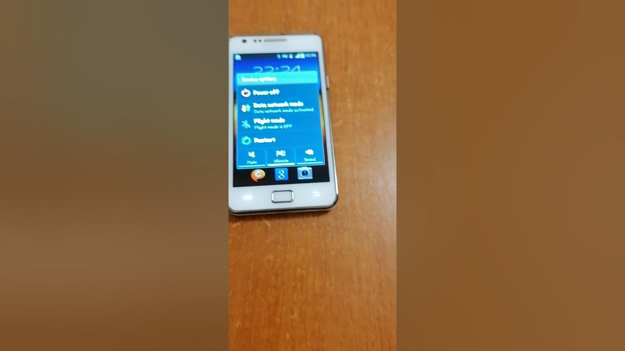 Samsung galaxy s2 startup and shutdown - YouTube