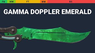 Butterfly Knife Gamma Doppler Emerald - Skin Float And Wear Preview