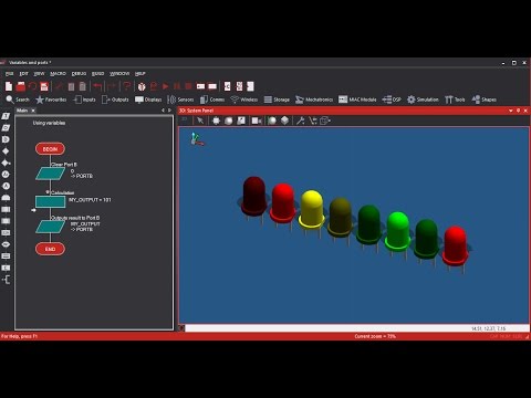 2- Flashing an LED | Flowcode Beginners Tutorial