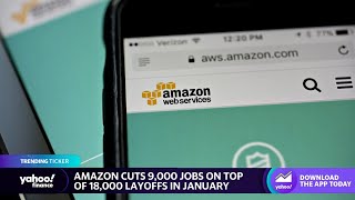 Amazon stock closes Monday lower after announcing 9,000 additional layoffs