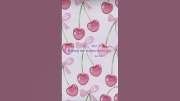 Rating my subscribers pfp 💘 Part-7 #pfp #rate #subscribers