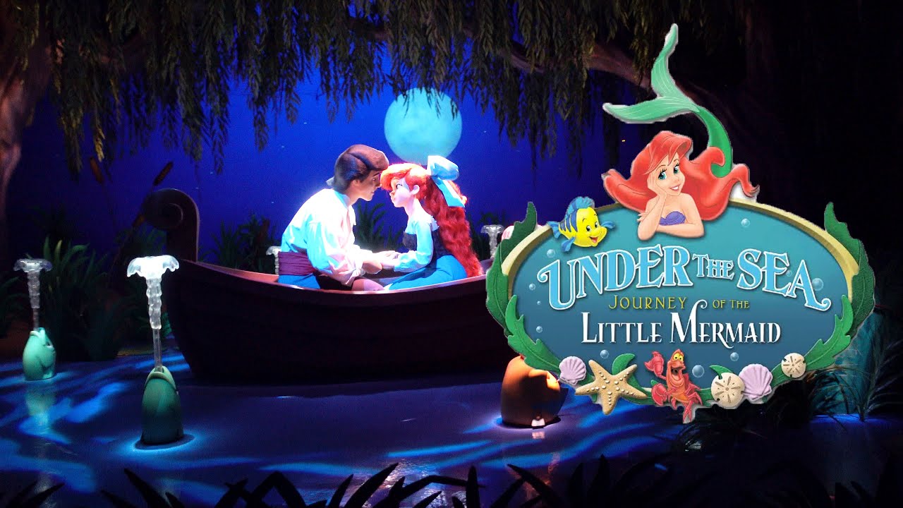 Under The Sea Journey of the Little Mermaid Ride Disney World 4K