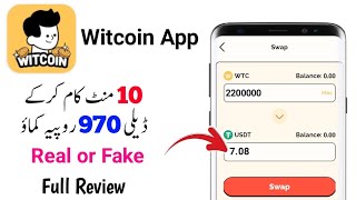 Witcoin Free Mining App || Witcoin Live withdraw || Witcoin real or fake || Witcoin new update screenshot 4
