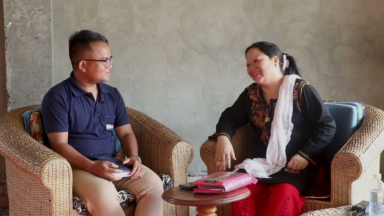 Seigilkhomna with Evan. Nu Chinkholam, GMFDI Founder