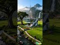 Rumah Futuristik di Tengah Desa!  #timelapse#shorts #aivideo #fypyoutube