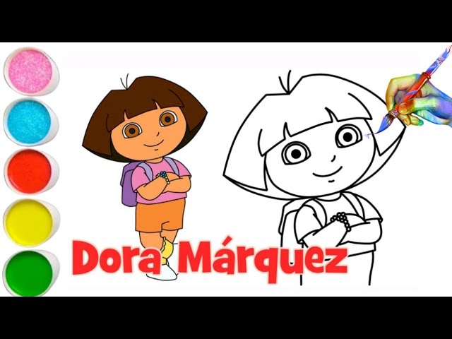 Coloring Pages | Cartoon Coloring Pages For Dora The Explorer