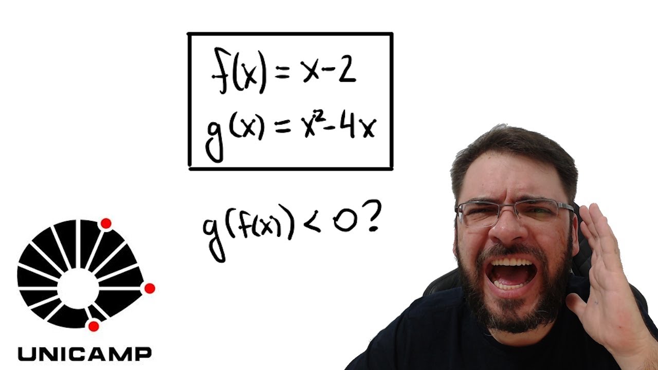 UNICAMP/2025 Sejam f(x) = x – 2 e g(x) = x² – 4x funções reais. A quantidade de números que
