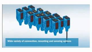 Detection multicolored, shiny, and dark objects with SICK's W9-3 photoelectric sensor
