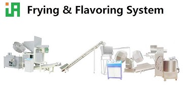 Automatic Fried Snack Batch Frying Machine & Twin-drum Octagonal Flavoring System