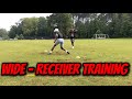 WIDE RECEIVER TRAINING WITH 2 UPCOMING FRESHMANS *HE SHIFTY* (MUST WATCH)