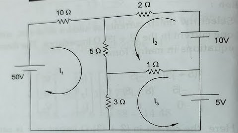 | Determine the power absorbed by the 5 ohm resistor using mesh analysis in Telugu || diploma || N.A